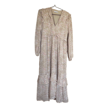 Beige floral dress