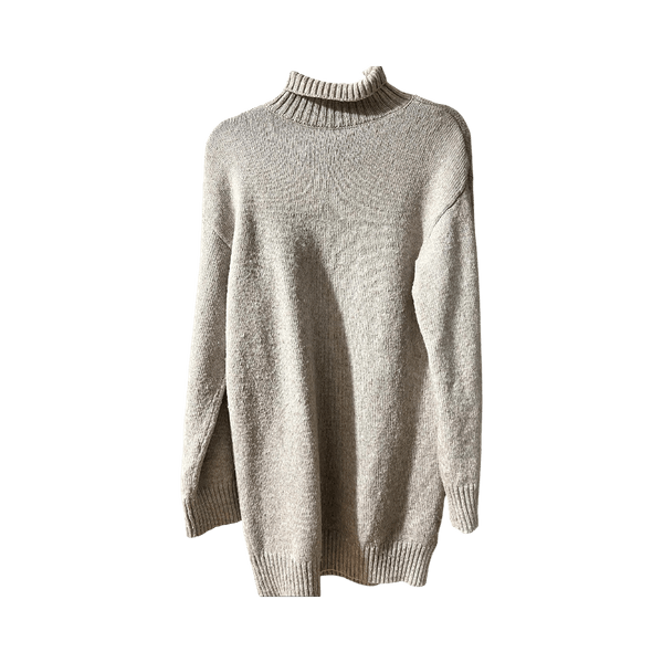Beige turtleneck sweater