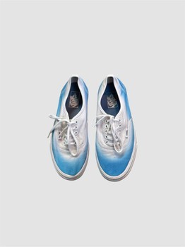 Blue white Vans sneakers