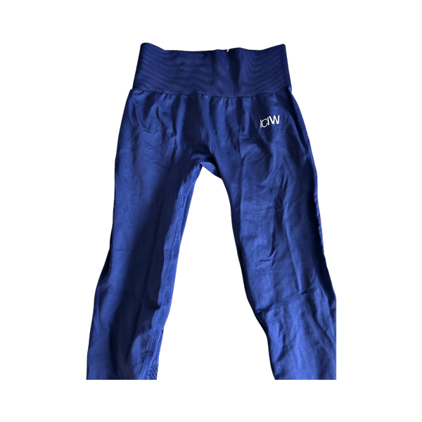 Navy blue high-waisted leggings uudet