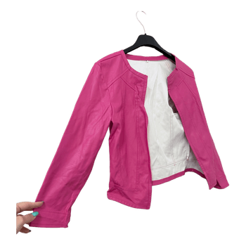 Pink faux leather jacket