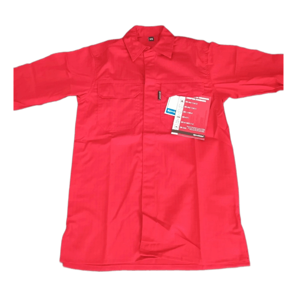 Red work shirt