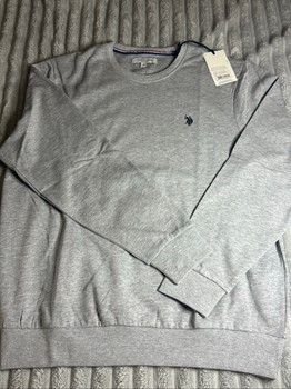 U.S. Polo Assn. pilkas džemperis, M dydis
