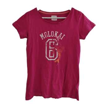 Pink printed t-paita