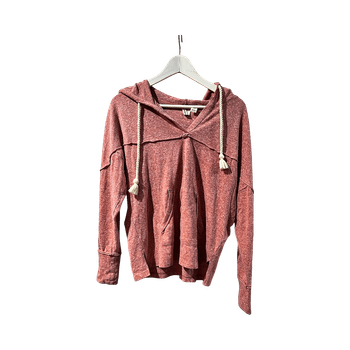 Vaaleanpunainen huppari