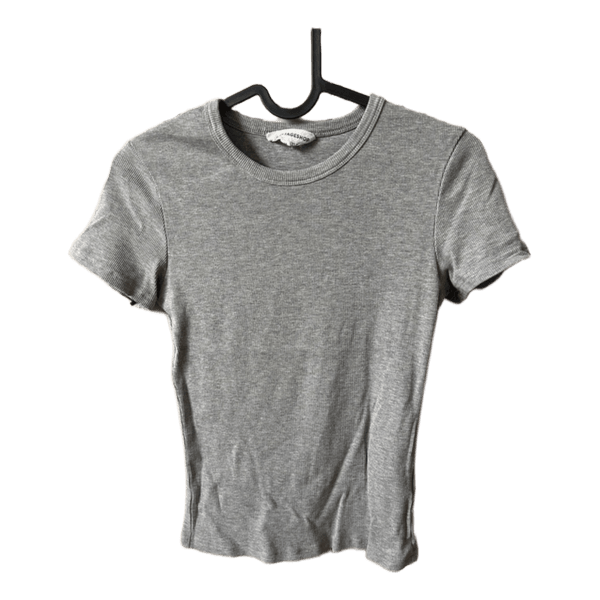 Grå kortærmet t-shirt