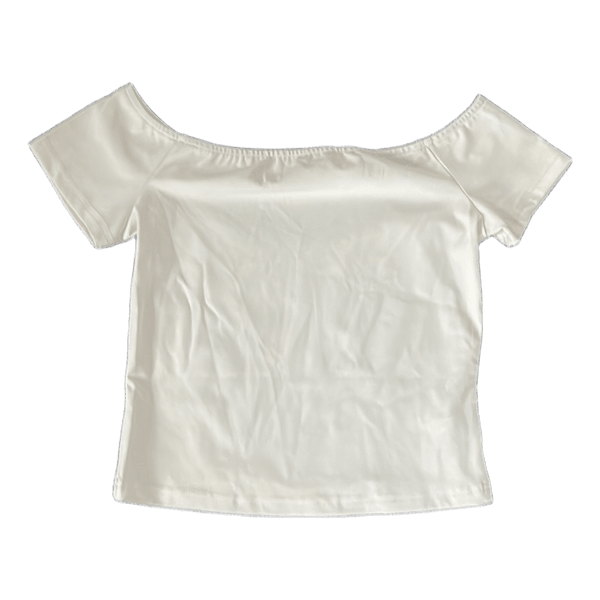 Hvid off-shoulder top
