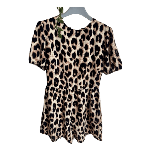 Leopard print playsuit