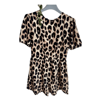 Leopard print playsuit