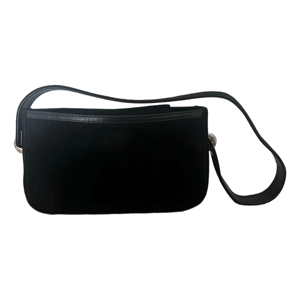 VINTAGE Black leather shoulder bag
