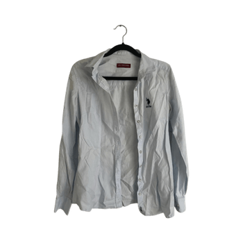 Light blue button shirt