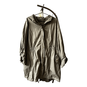 Khaki hooded jacket