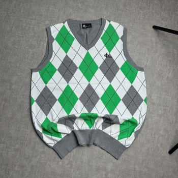 Cross Argyle Sweater Vest