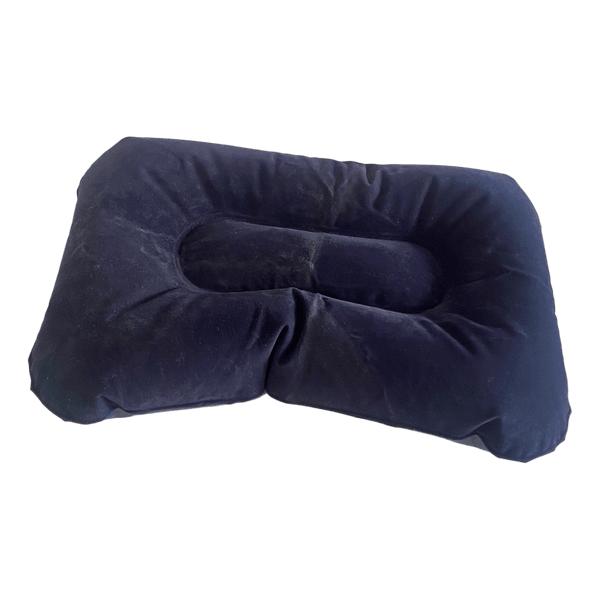 Bestway Inflatable Camping Pillow Travel Neck Head Support Cushion Blue