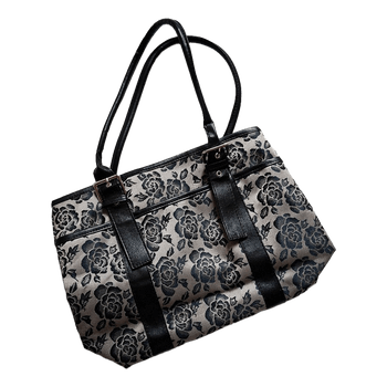 Floral print tote bag