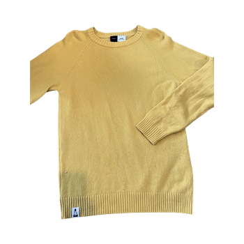 keltainen merinovillapusero