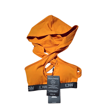 ICIW oranssi hupullinen urheilutoppi