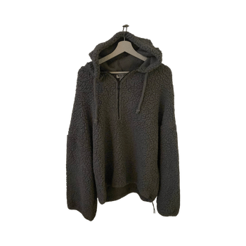 Harmaa teddy-huppari