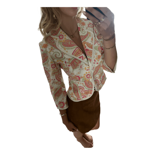 Paisley print blazer