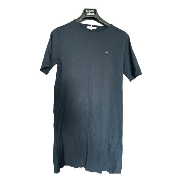 Black cotton t-shirt dress