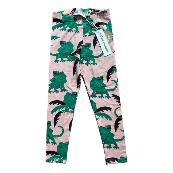 Vaaleanpunaiset kuviolliset leggingsit