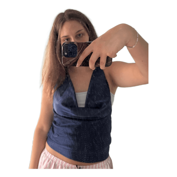 Navy blue halter top
