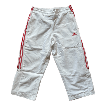 White Adidas sports trackpants