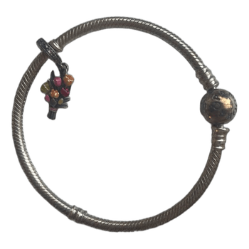 Pandora flower charm bracelet