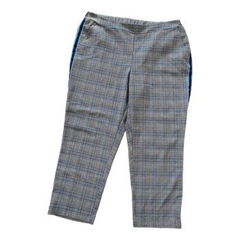 Grey plaid trousers