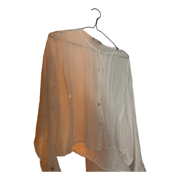 Hvid Zara bluse