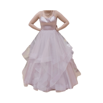 Vaaleanlila wanhojentanssimekko