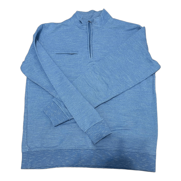 Blue zip neck jumper