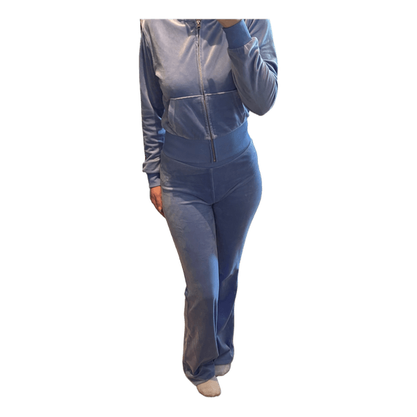Blåt velour sæt 🩵
