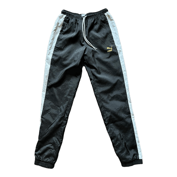 Puma black tracksuit bottoms