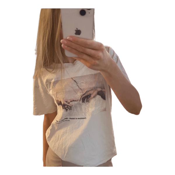 Hvid Pull&Bear t-shirt