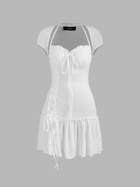 Ruffle Hem Mini Dress