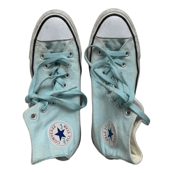 Light blue Converse high top sneakers