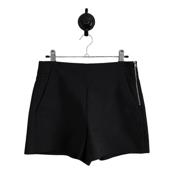 Black tailored shorts