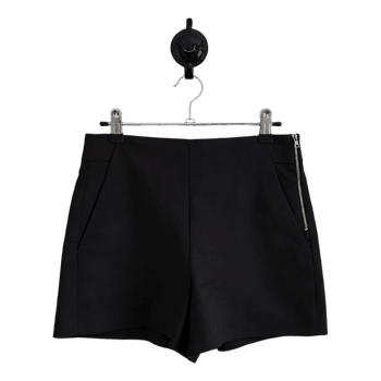 Black tailored shorts