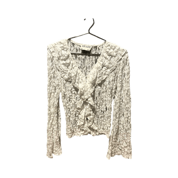 White lace long sleeve blouse