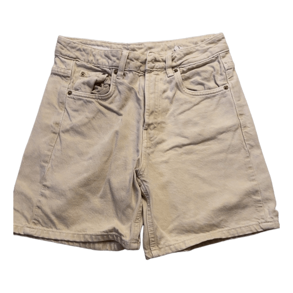 Beige denimshorts