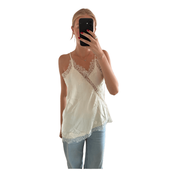 Hvid blonde top