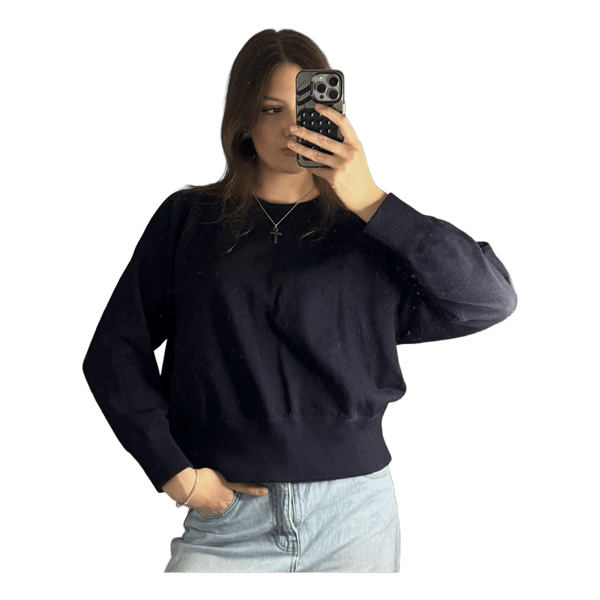 Black knit sweater