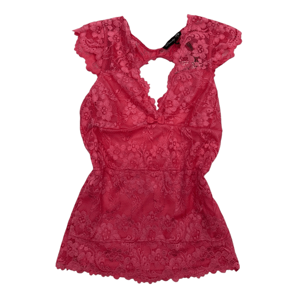 Pink lace top vintage y2k