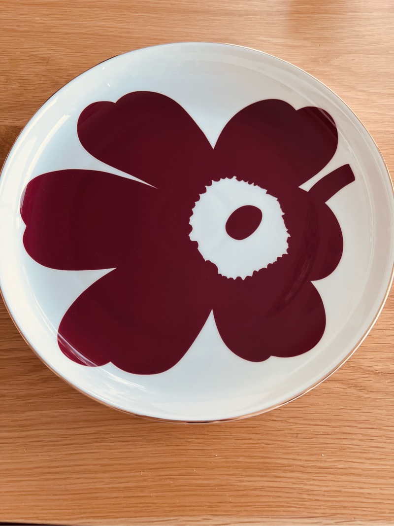 Marimekko Juhla Unikko Platter, new with box