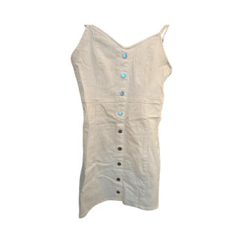 Valkoinen farkku mekko