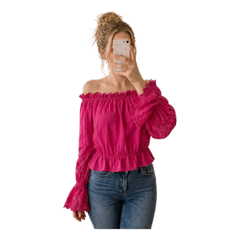 Beautiful pink BikBok off-shoulder top