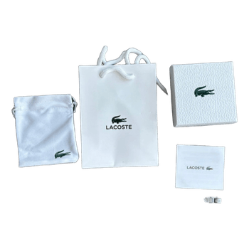 Lacoste silver tone bracelet