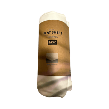 White flat sheet