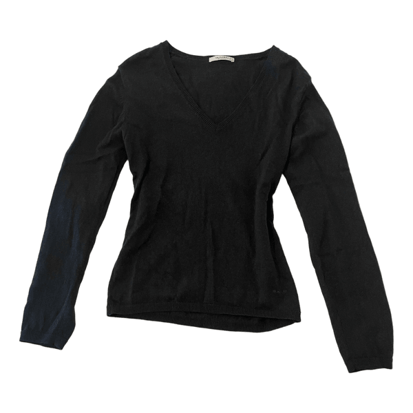 Sand V-neck merino wool sweater